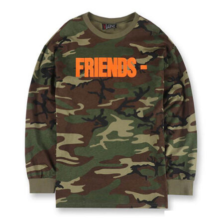 Vlone Friends Camouflage Long Sleeve camo shirt