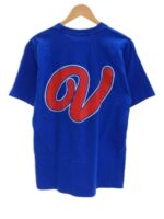 Vlone L Cotton Ax Ss Tee Blue Cotton Fashion T-Shirt