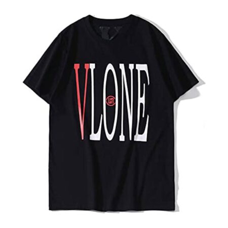 Vlone Tide Big V Letter Printing Short Sleeve T-Shirt